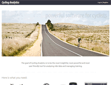 Tablet Screenshot of cyclinganalytics.com